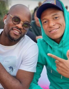 Isayah Kembo Ekoko father Jires Kembo Ekoko and uncle Kylian Mbappe.